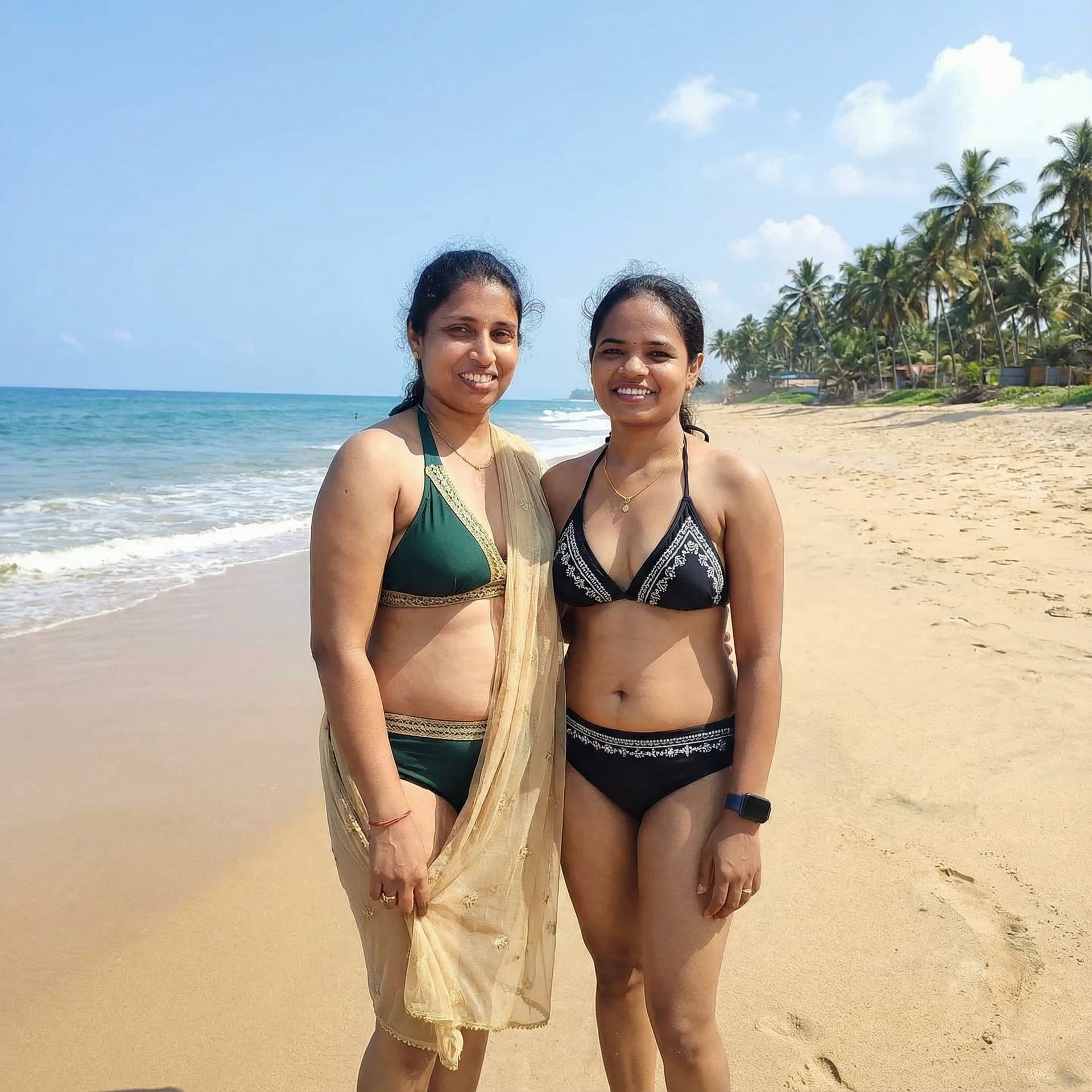 AI generated: Generate a image of girls wore bikinis 