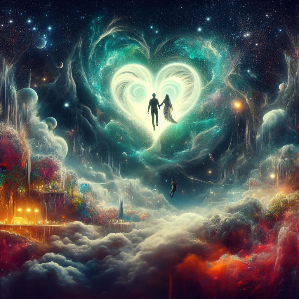 AI generated: what I see in my dream at night, photorealistic, high detailed, a image from a dream