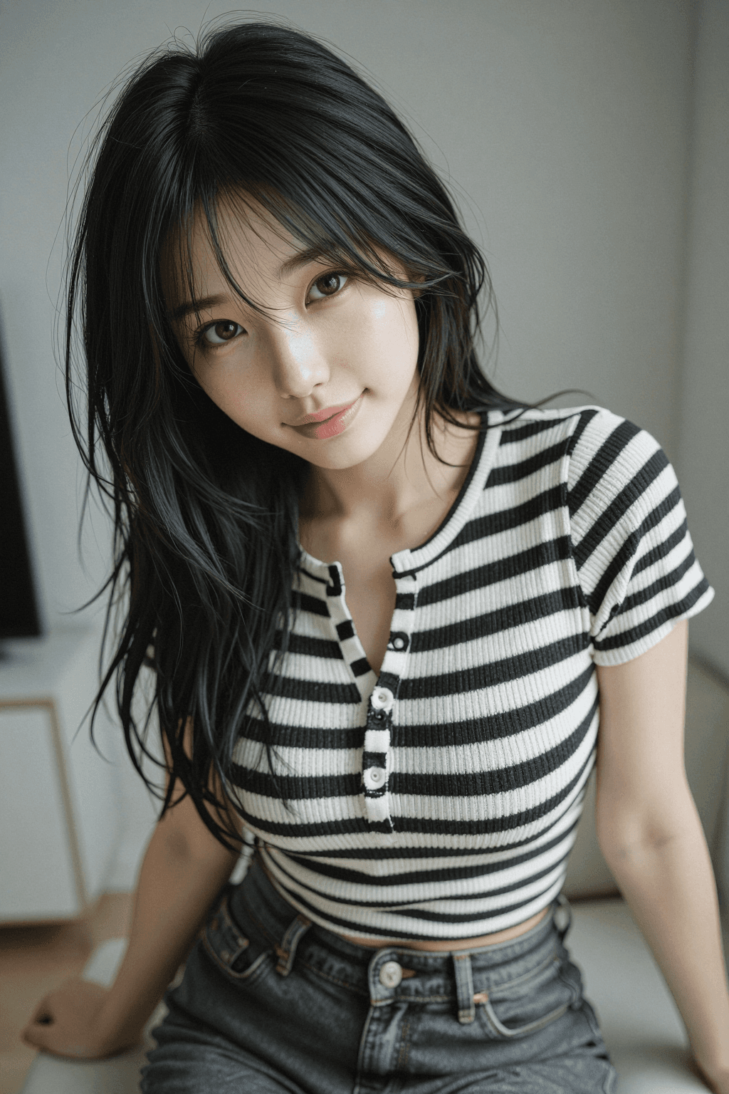 AI generated: A photorealistic, ultra-detailed, and cinematic lifestyle photograph of a stunningly beautiful young...