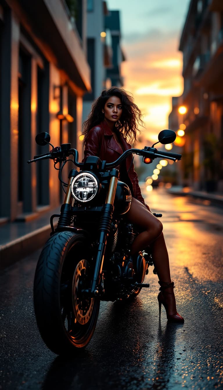 AI generated: A realistic street photography, captured with a Canon EOS 5D Mark IV camera and Canon EF 85mm f/1.4L...