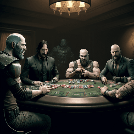 AI generated: Rick Grimes from the walking dead, John Wick, from John Wick, Kratos, from God of War. The doom guy,...