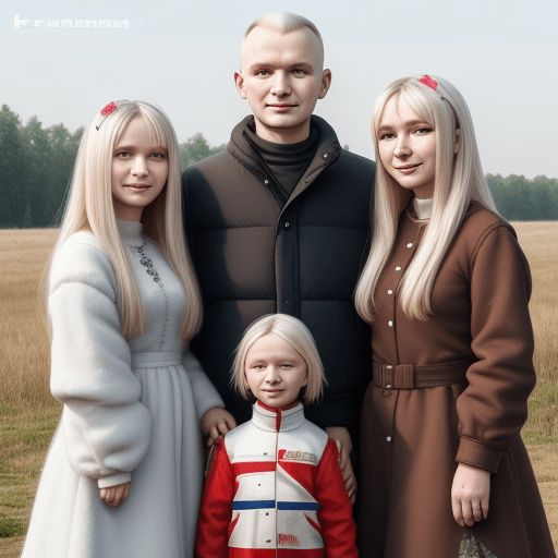 AI generated: Generate a photo of a typical Polish family in the year 2024