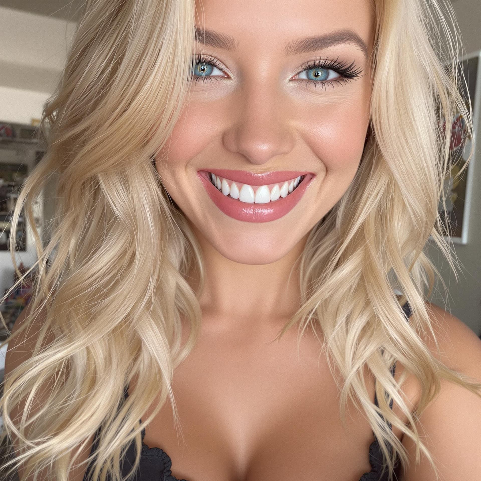 AI generated: blonde busty long teeth

 blue eyes
