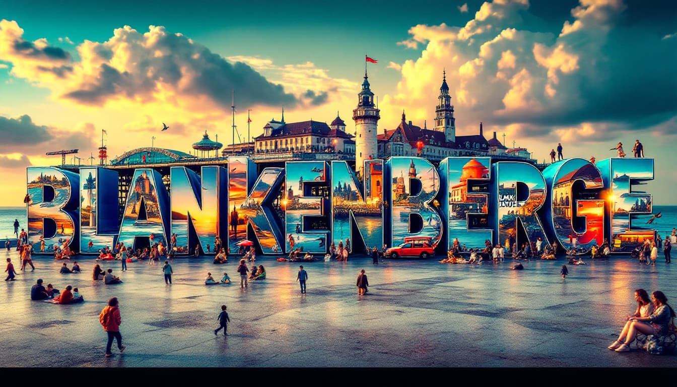 AI generated: A striking, high-contrast cinematic photo-style vertical collage that captures the essence of Blanke...