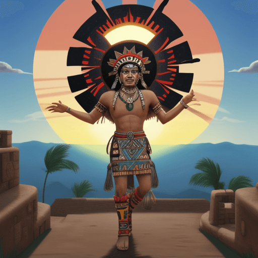 AI generated: aztec sun