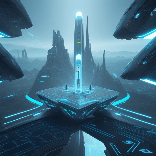 AI generated: Create a futuristic AI landscape that visually represents successful models encompassing Inteligenci...