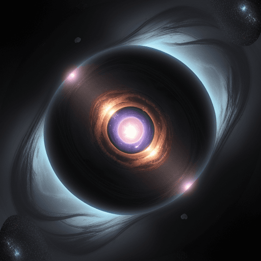 AI generated: black hole, extramely realistic and fantasy image for card game
