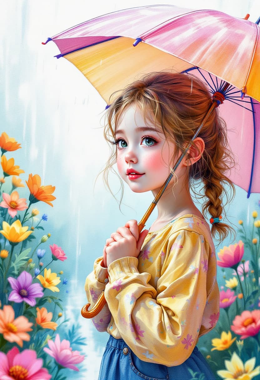 AI generated: Sketch, Beautiful Colored Pencil Line Art, Beautiful Curves, Brush Technique, Artistic, Beautiful, 5...