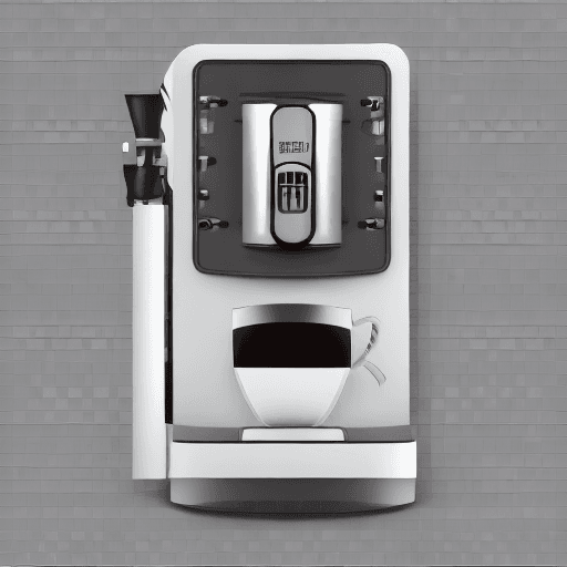 AI generated: a future design of robot coffee machine, style dieter rams, in style of artstation, digital art, hyp...