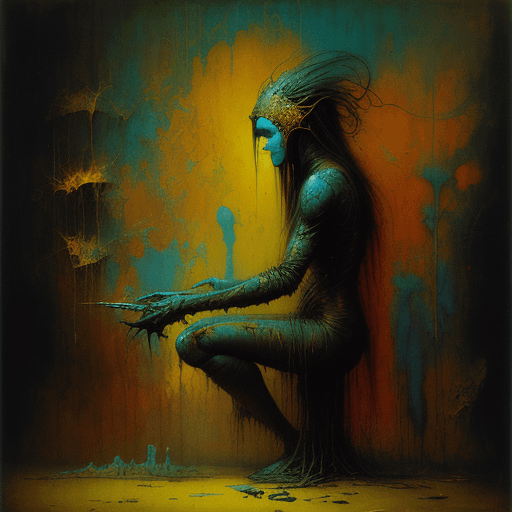 AI generated: Setting: Artists: Gerome, Gammell, Kley, Beksinski, Anne Bachelier, Mann Style: American Realism Col...