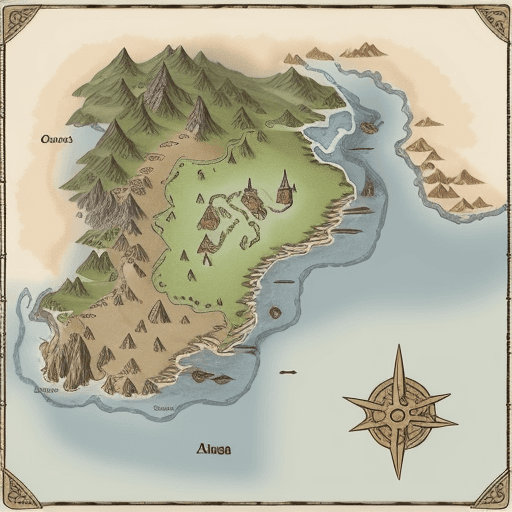AI generated: 2d dnd map