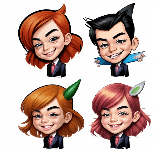 AI generated: caricature illustration, children's comic book character, hilariously exaggerated features --ar 1:2 ...