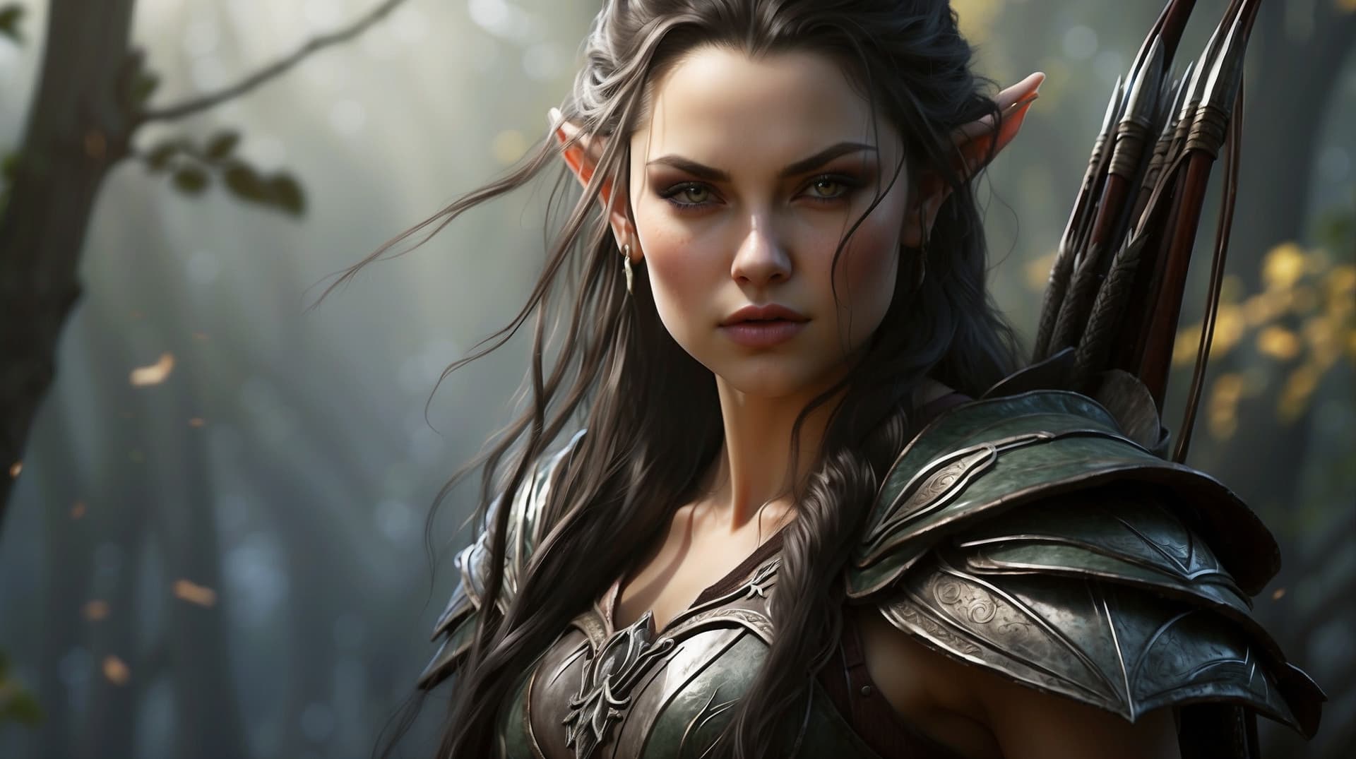 AI generated: "In the vast, mythical realms of Middle-earth, within the verdant forests of Lothlórien, there dwell...