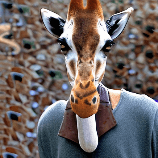 AI generated: gay giraffe sucking on giraffe cock