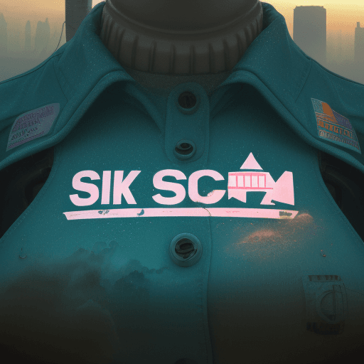 AI generated: city of pollution in the sky, Southern Company logo on middle, close up, with acid rain  
