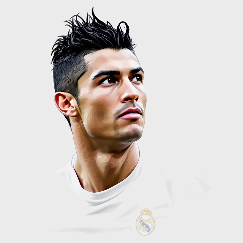 AI generated: cristiano ronaldo, Ali Daei