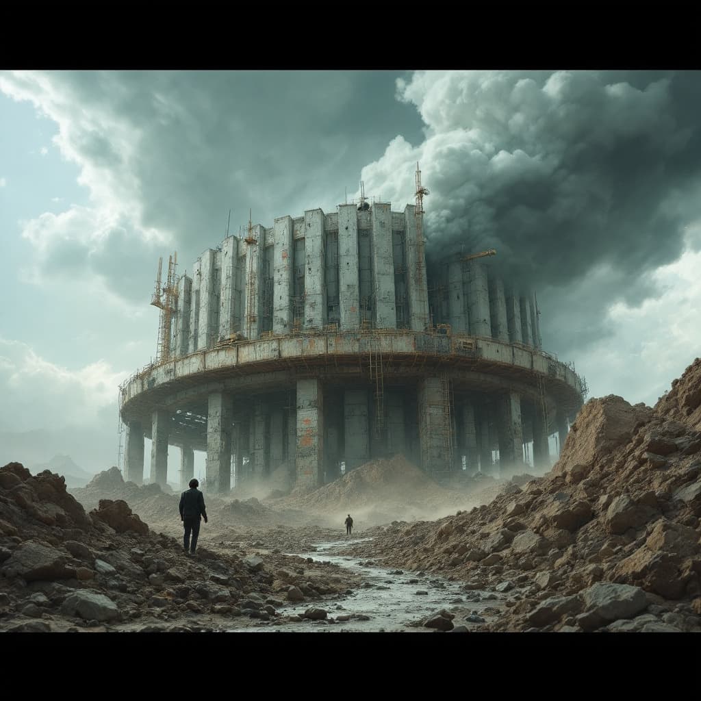 AI generated: A strange moving structure, Portrait, 4k, Future background, A moving structure of a strange kind, w...