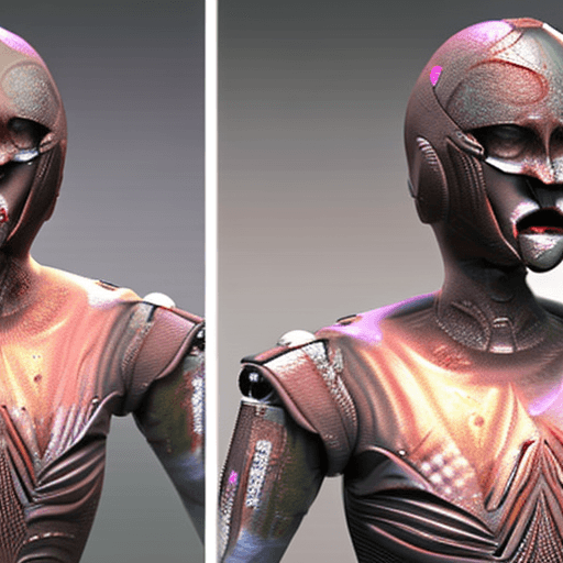 AI generated: 3d render, best quality, ultra realic, ultimate detailed, half-body shot : charismatic muscular huma...