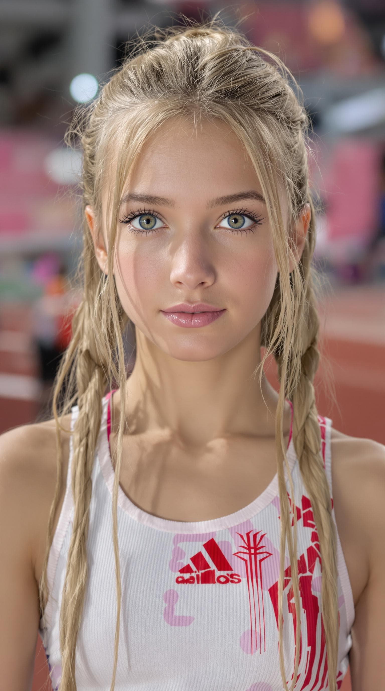 AI generated: a professional photo of a exceptionally beautiful in the world, Russian schoolgirl (age 7), (seven y...