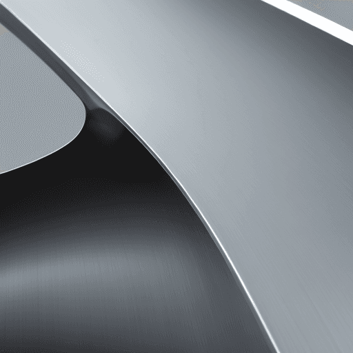 AI generated: macro photography, steel, smooth edges, 4k, modern design, seamless, sleek, curves
