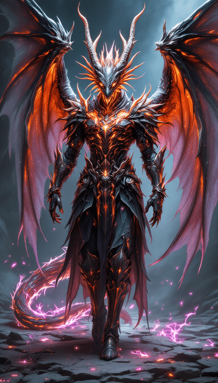 AI generated: final fantasy, male, fantasy big beautifull dragon wing armor with extrem many dettails and accesori...