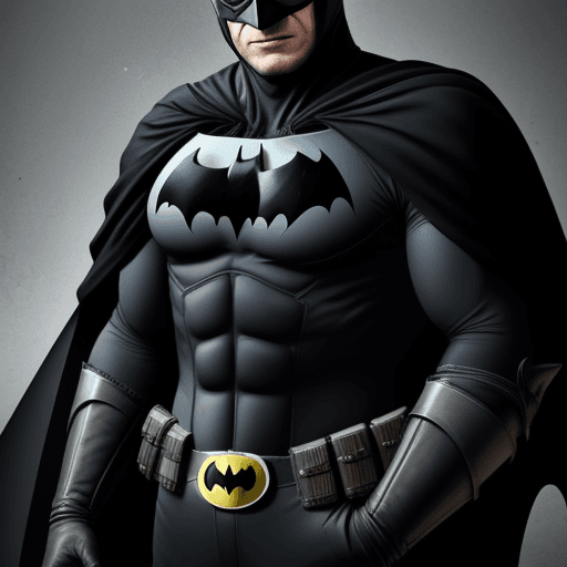 AI generated: Der deutsche Bundeskanzler im Batman Outfit