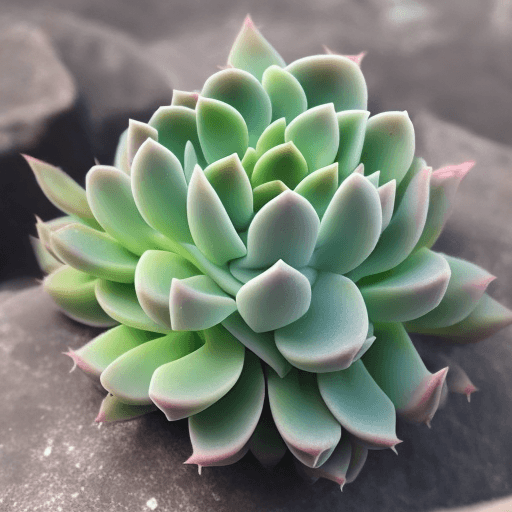 AI generated: Photo of a ultra realistic Echeveria Valkyrie, Succulent