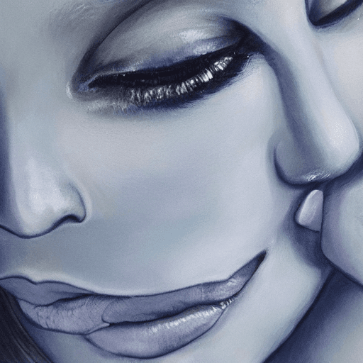 AI generated: what is summer's color, by Catallia Vasquez painting, shallow silver white, face close up, --s 400, ...