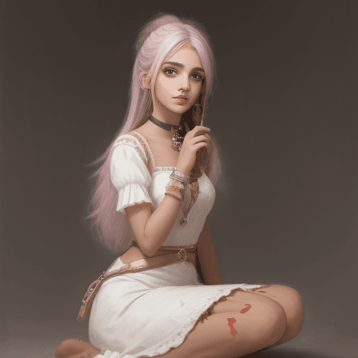AI generated: Naled girl