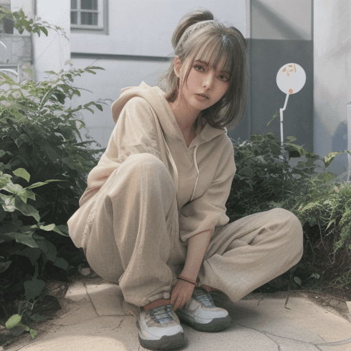 AI generated: Anime: [Character: A cute and kawaii anime-style character with white skin, bright green eyes, and d...
