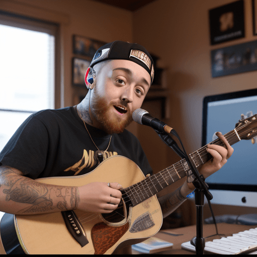 AI generated: Mac Miller Tiny Desk Concert by Da Vinci