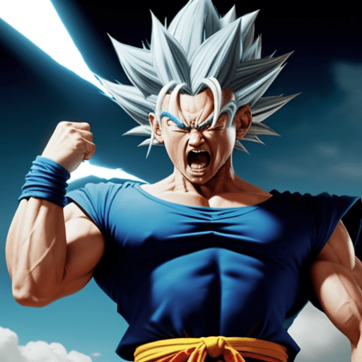 AI generated: super blue sayayin 