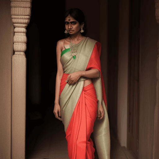 AI generated: Woman in the sari