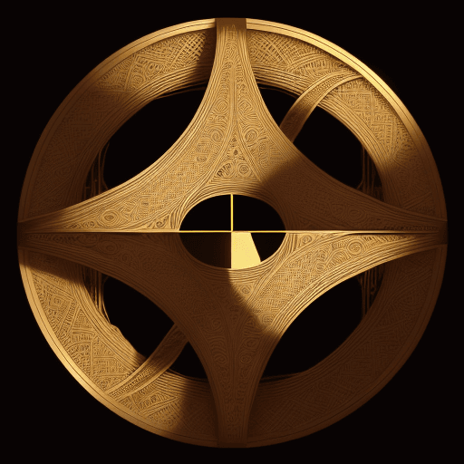 AI generated: A logo band, treasury in petra , mesmerizing image that combines the aesthetics of technology and ab...