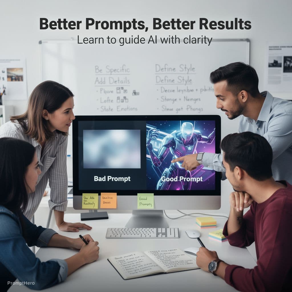AI generated: I want to generate a video to create awareness about better prompting for better results

