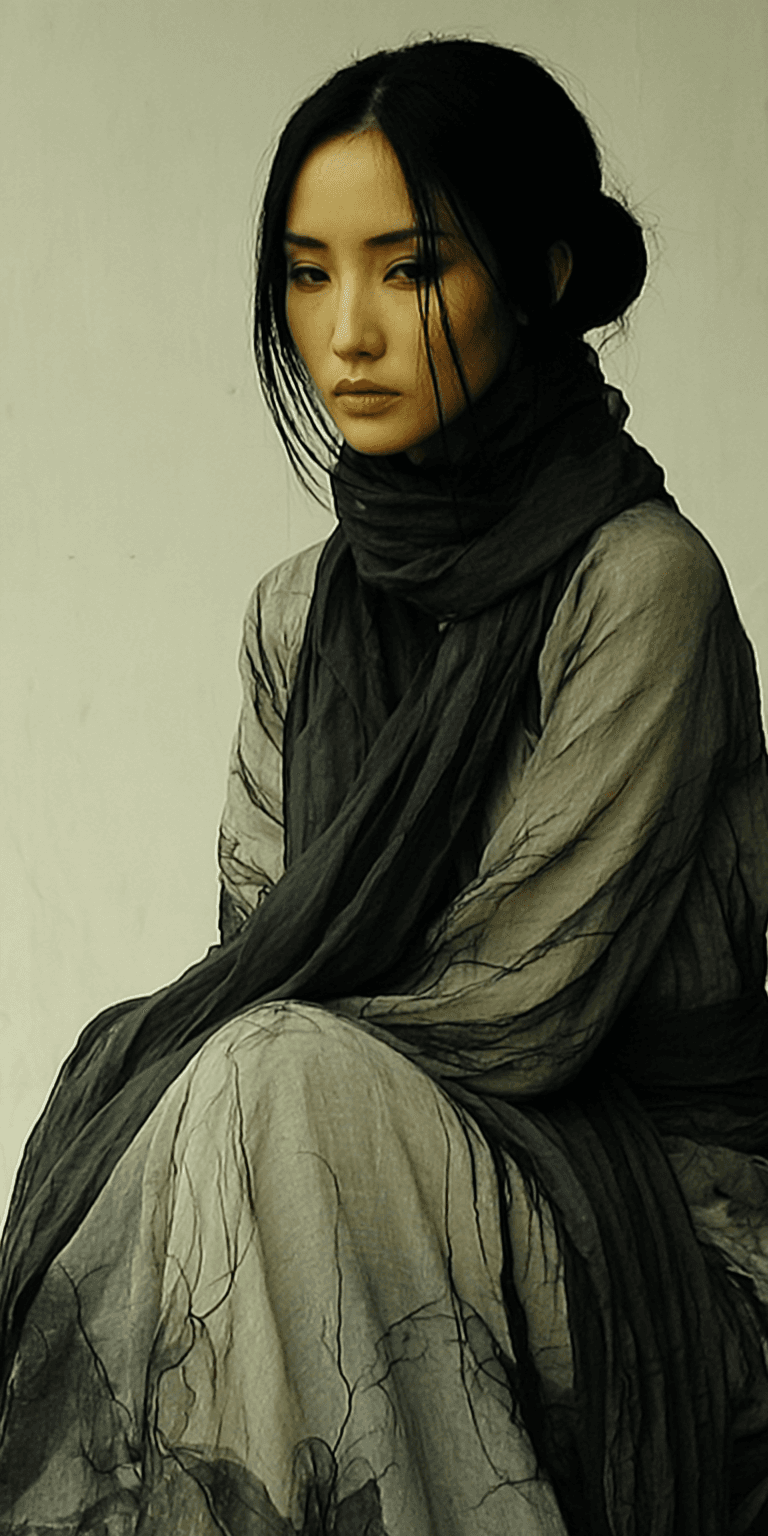 AI generated: woman posing, soft, atmospheric lighting --chaos 75 --ar 1:2 --sref 1325398023 --profile ooro6tr --s...