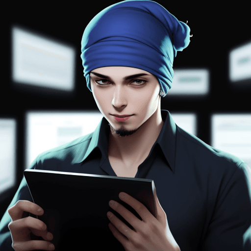 AI generated: it specialist with skullcaps