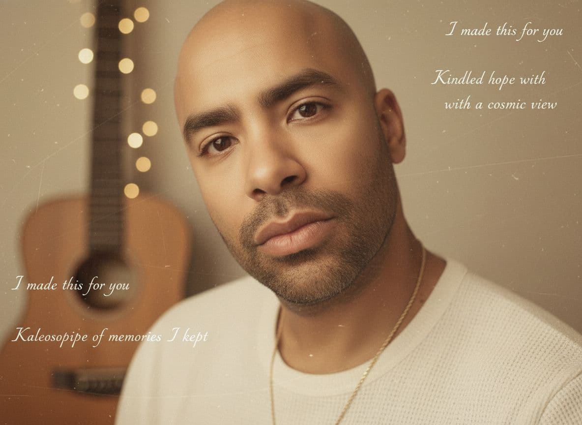 AI generated: Create an expressive portrait of a male music artist named “singularbreed.” He appears in his 40s bu...