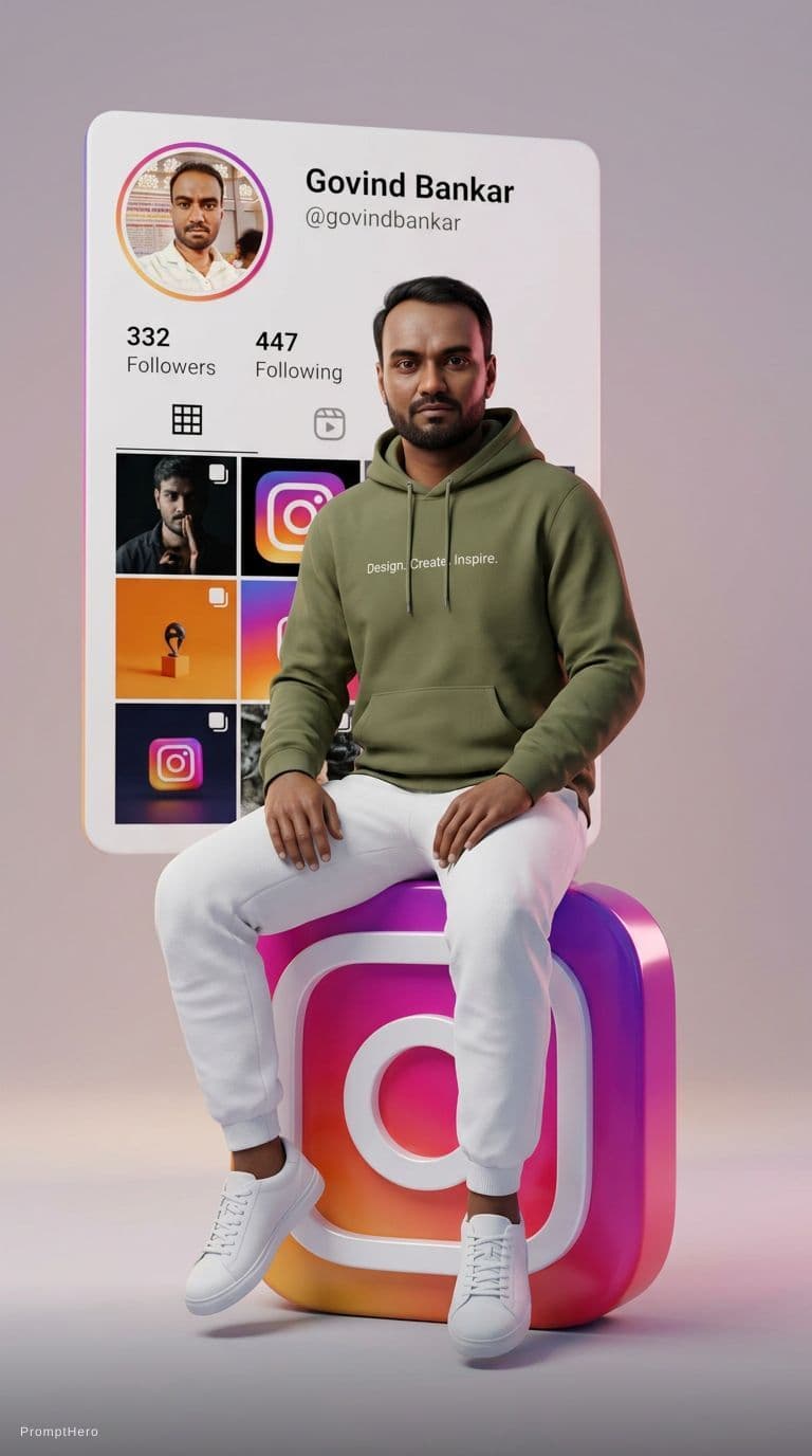 AI generated: Create a hyper-realistic 3D cinematic portrait in vertical 9:16 ratio using the provided reference p...