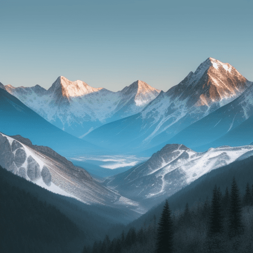AI generated: mountains landscape
