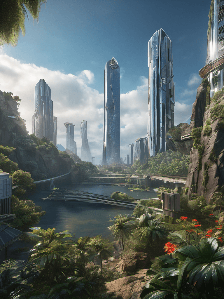 AI generated: future, city, AI, technology, modern environment, 32k UHD resolution, best quality, highly details, ...
