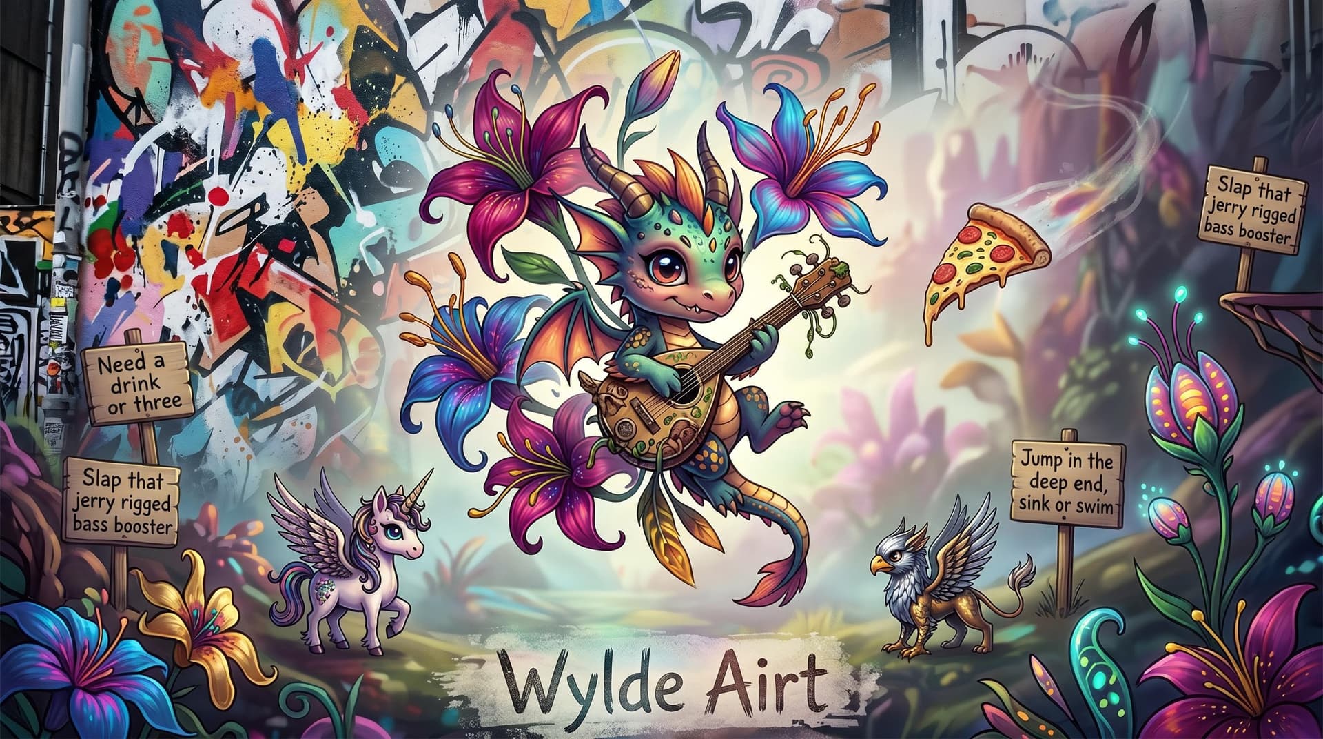 AI generated: sometimes the best art shapes and ideas aren't planned they just happen in the moment, the artwork t...