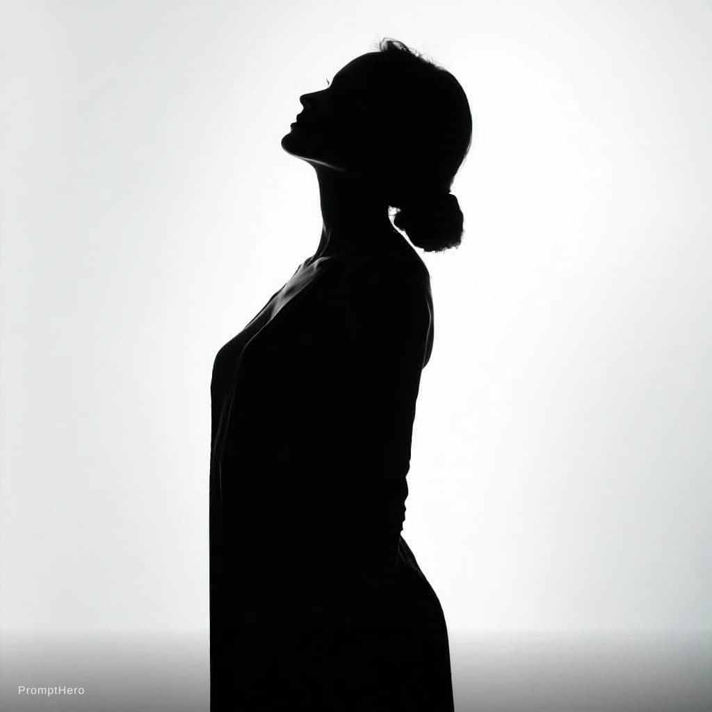 AI generated: Woman seen from the front, sensually posing without clothes.