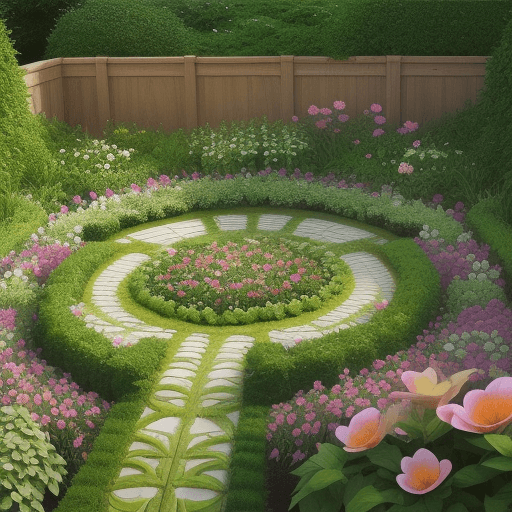 AI generated: highly-detailed-wallpaper-pattern-realistic-looking-garden-micro-pattern-flower-garden-detailed-w