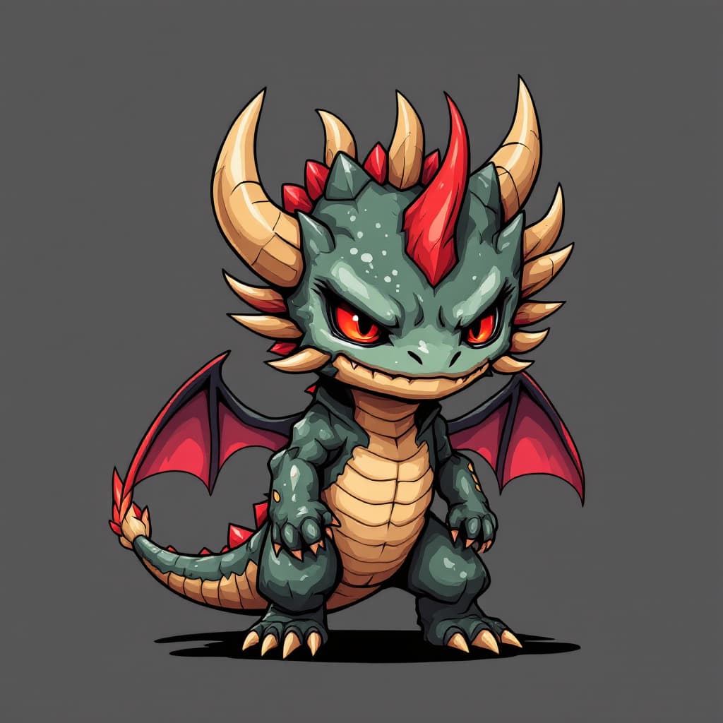 AI generated: Odogaron Chibi