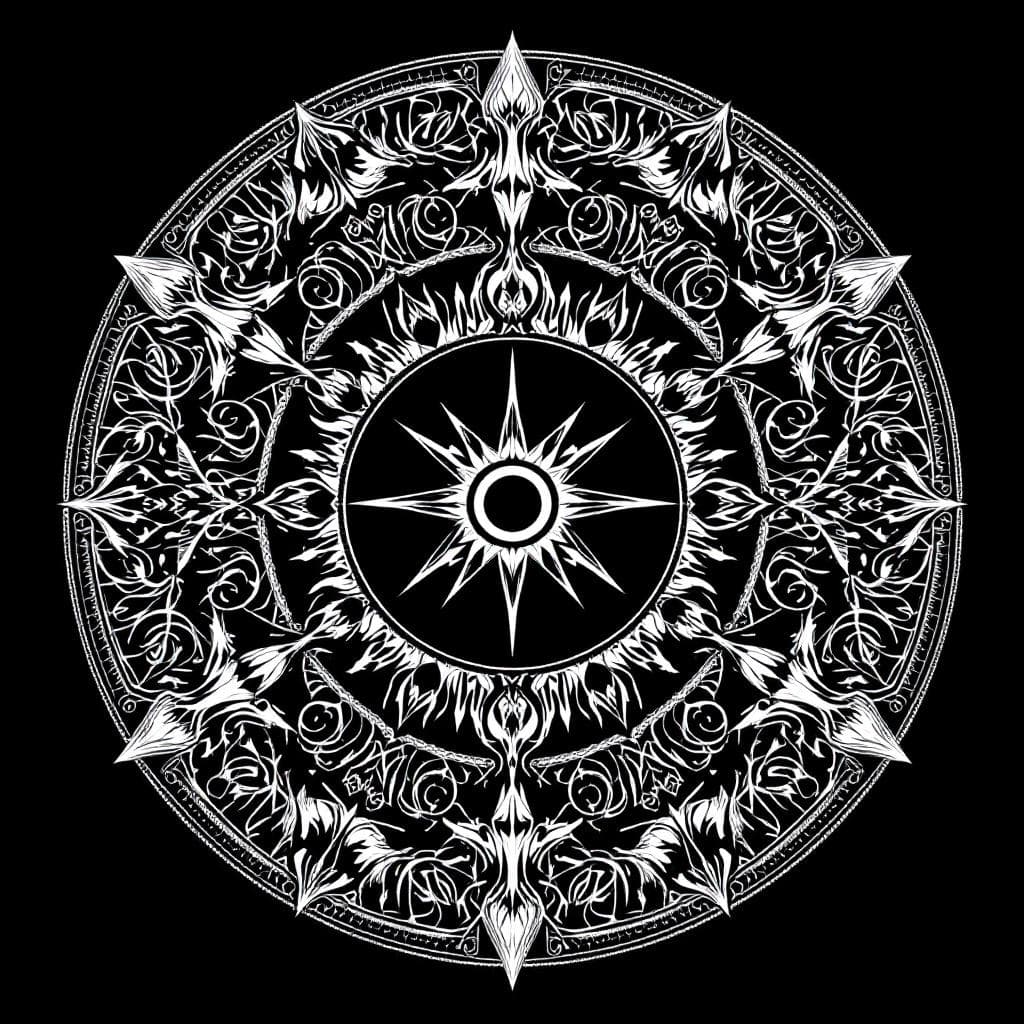 AI generated: Create a sigil that represents the following text. Make the Sigil in Unreal Engine 5 Ultra-realistic...