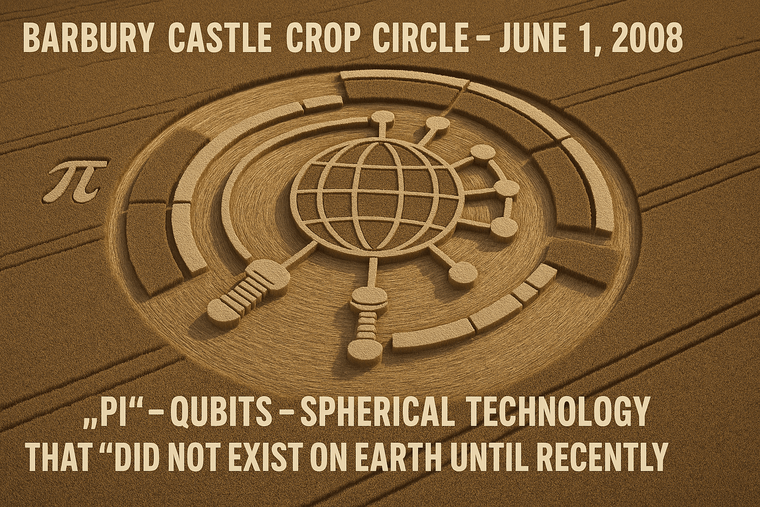 AI generated: Explain the theories and interpretations surrounding the Barbury Castle crop circle of June 1, 2008,...