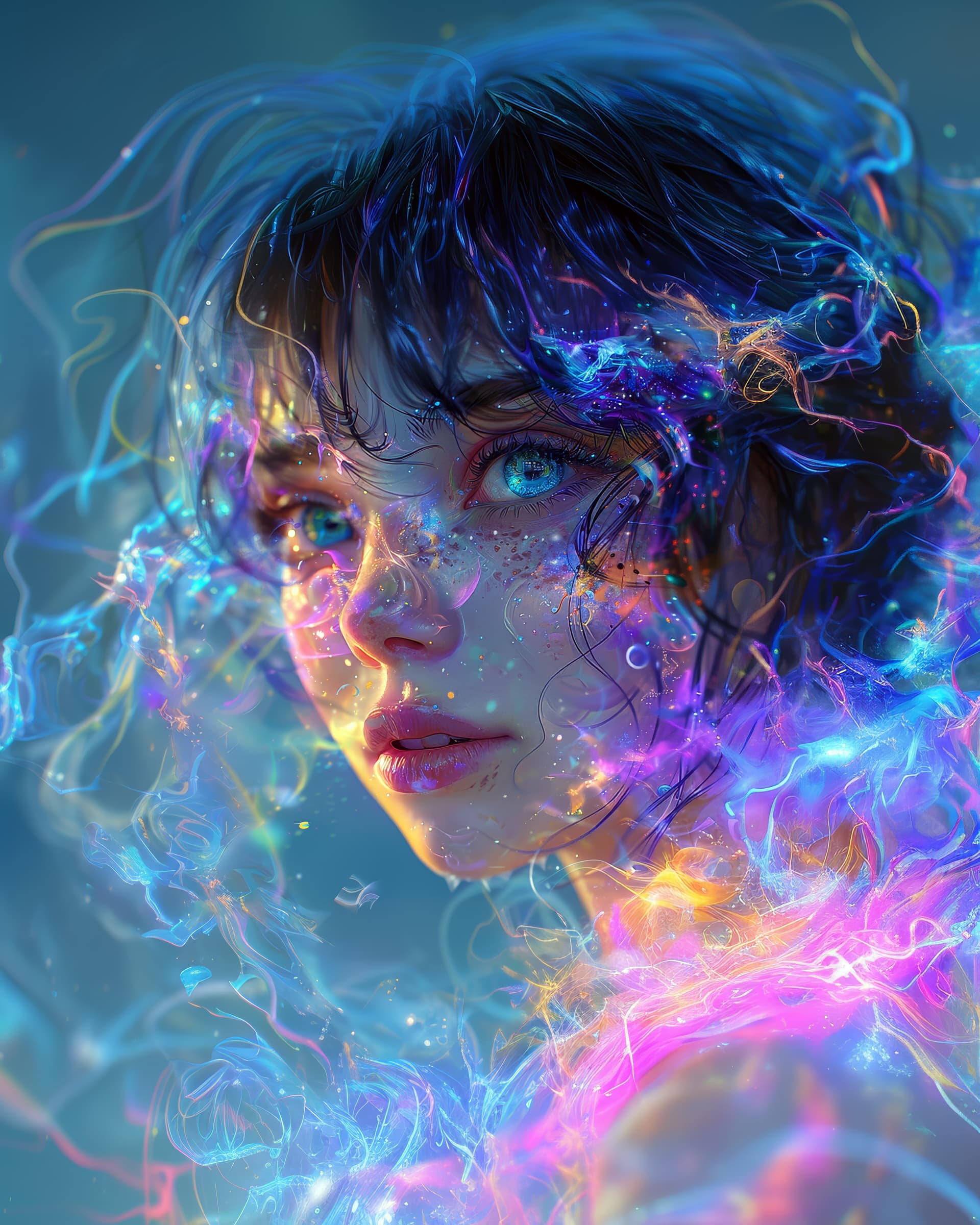 AI generated: best quality,4k,8k,highres,masterpiece,ultra-detailed,realistic,tie dye breathtaking anime,anime sty...