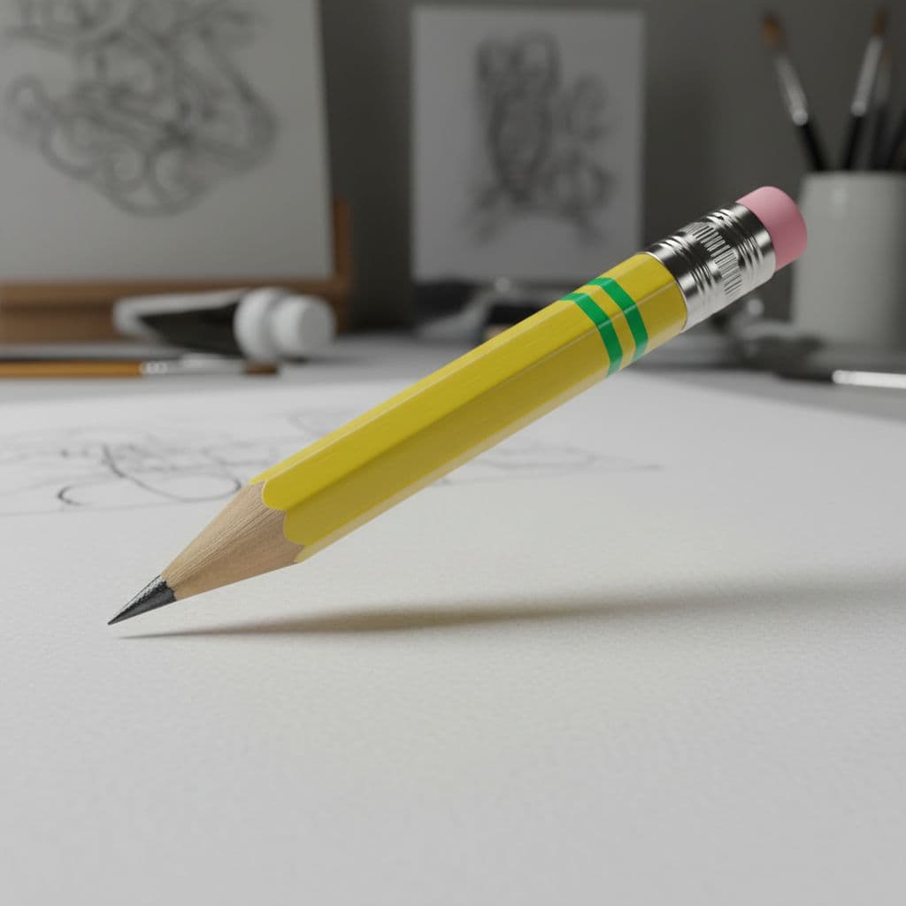 AI generated: un lapiz en 3d