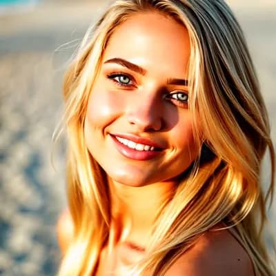 AI generated video: "Image is a high resolution full-body portrait style photograph captured with a Sony A1 50.1 MB came...